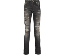Skinny-Jeans in Distressed-Optik