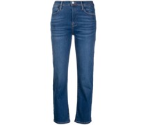 Halbhohe Cropped-Jeans