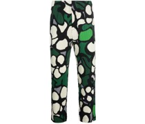 Plissierte Cotton Bolls Hose