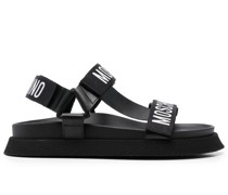 Sandalen mit Logo-Riemen