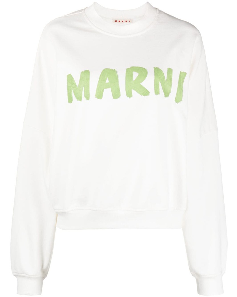 Marni Damen Sweatshirt mit Logo-Print Marni Damen Sweatshirt mit Logo-Print