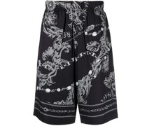 Shorts mit Barocco-Print