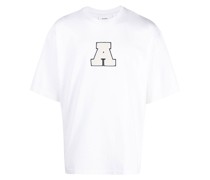 T-Shirt mit Logo-Applikation