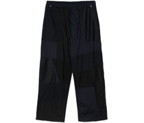 tapered patchwork trousers
