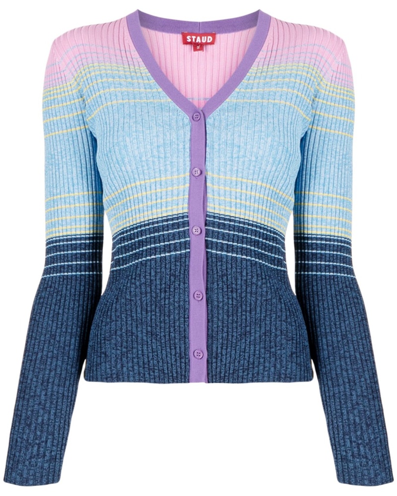 STAUD Damen Cardigan mit Streifen