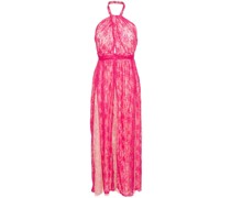 floral-lace maxi dress