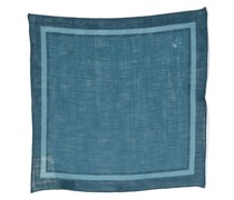 graphic-print linen handkerchief