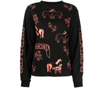 Sweatshirt mit grafischem Print