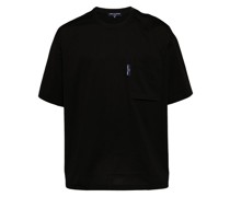 logo-tag drop-shoulder T-shirt