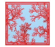 Halstuch aus Seide mit Korallen-Print