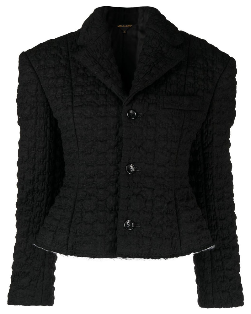 Comme des Garçons Damen Einreihiger Cropped-Blazer