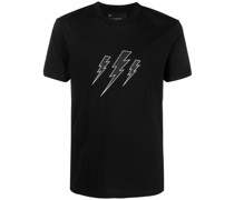 T-Shirt mit Blitz-Stickerei