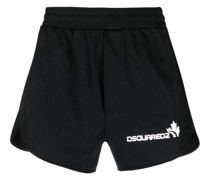 Kurze Shorts mit Logo-Print