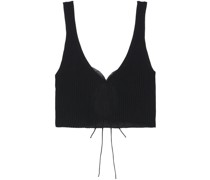 Geripptes Cropped-Top
