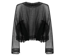 semi-sheer cotton blouse