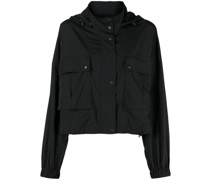 Cropped-Jacke mit Reißverschluss