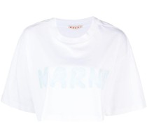 Cropped-T-Shirt mit Logo