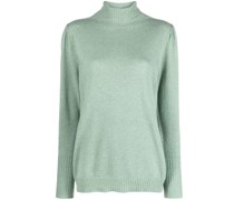 Kaschmirpullover mit Puffärmeln