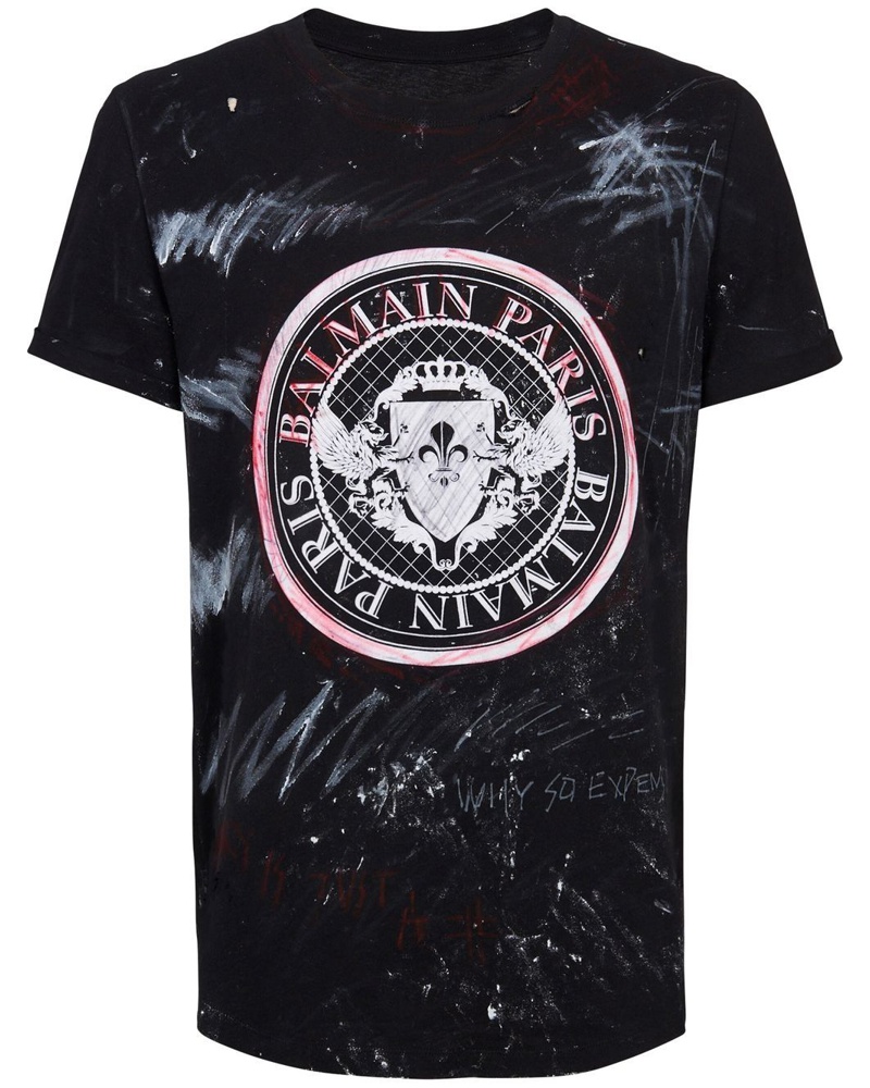 Balmain Damen Pullover mit grafischem Print