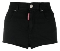 Jeans-Shorts mit hohem Bund