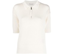 Poloshirt mit Lochstrickmuster