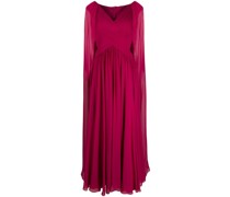 Drapiertes Maxikleid aus Seide