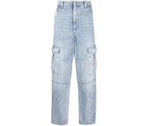 Ausgeblichene Loose-Fit-Jeans