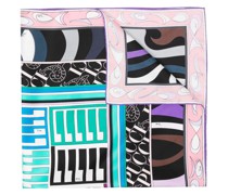 Schal mit Patchwork-Print