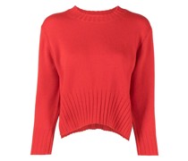 Kaschmirpullover mit Rundhalsausschnitt