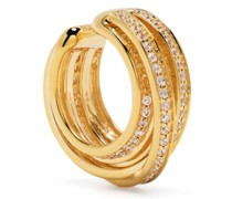 9kt Ear Cuff aus Gelbgold mit Cubic Zirkonia