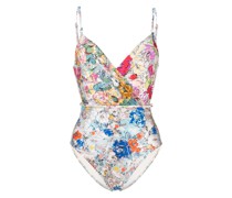 Badeanzug mit Blumen-Print