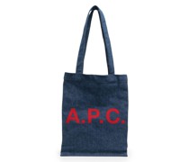 A.P.C. Handtasche mit Logo-Patch