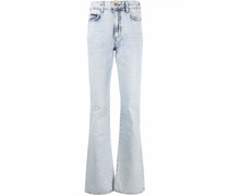 Schlagjeans mit hohem Bund