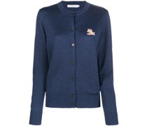 Cardigan mit Logo-Patch