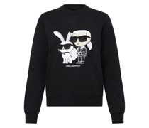 Sweatshirt mit Karl Choupette-Stickerei