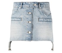Asymmetrischer Jeans-Minirock