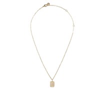 18kt Gelbgoldhalskette mit Diamantanhänger