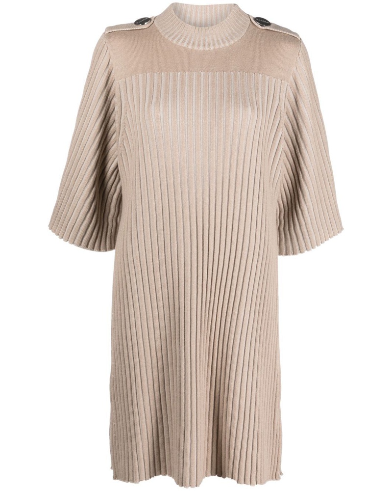 Rodebjer Damen Midikleid aus geripptem Strick