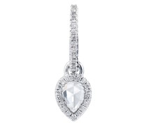 18kt Creole mit Diamanten aus Weißgold