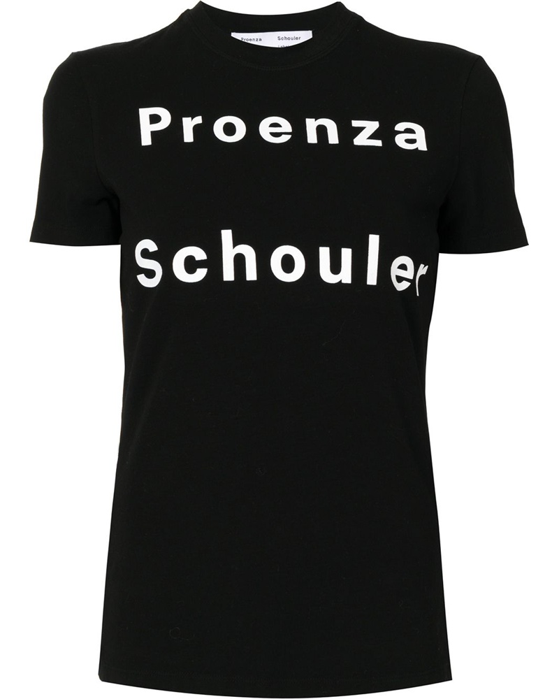 Proenza Schouler Damen T-Shirt mit Logo-Print