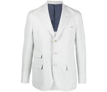 Blazer mit Hahnentrittmuster