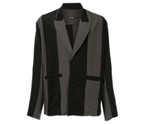 Gestreifter Blazer aus Seide