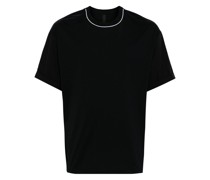 contrast-trim cotton t-shirt