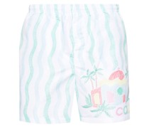 Memphis-print swim shorts