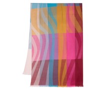 Swirl Stripe Schal in Colour-Block-Optik