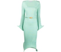 Midikleid aus geripptem Strick