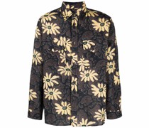 Hemdjacke mit Blumen-Print