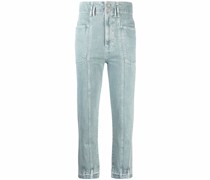 Gerade High-Rise-Jeans