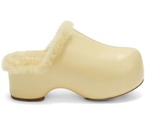 Clogs mit Shearling-Futter