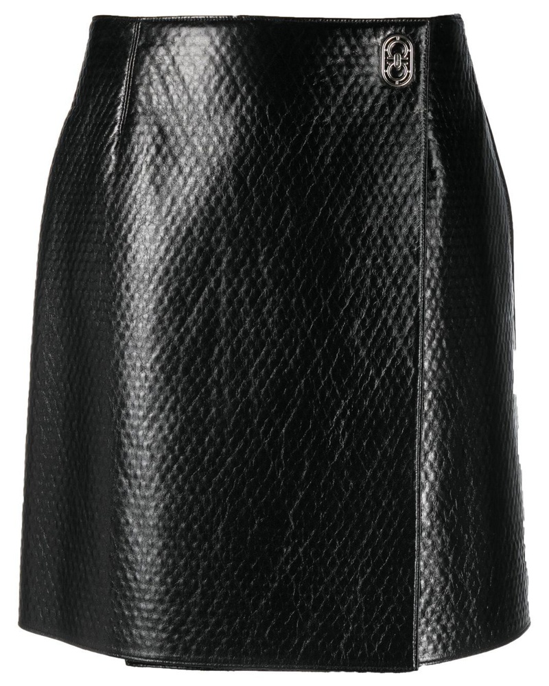 Ferragamo Damen Wickelrock mit Prägung